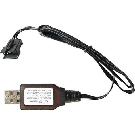 Chargeur inversé SM4P 7,4 V, câble de charge USB pour batterie lithium 4 broches