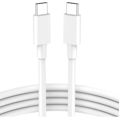 Cable iPhone 17 16 15, 60W Cable USB C vers USB C Charge Rapide Cable Chargeur USB C 2M Cable Type C vers Type C Cordon USB C Fil pour iPhone 17 Air 16 Pro Max/16e/16 Plus/15 Plus, iPad
