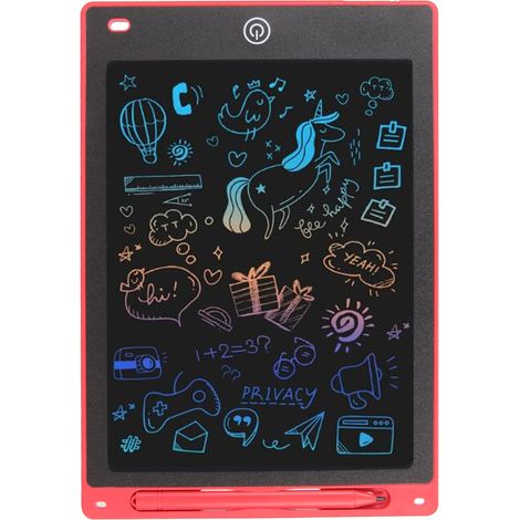Tablette à écrire LCD 10 pouces, écran couleur, bouton effacer, protection des yeux, ardoise magique pour enfants, filles, garçons, tout-petits (1/5)