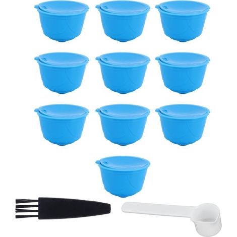 Nachfüllbares Kaffeekapsel-Filterbecher-Set für Kaffeemaschinen (BLAU) (1/5)