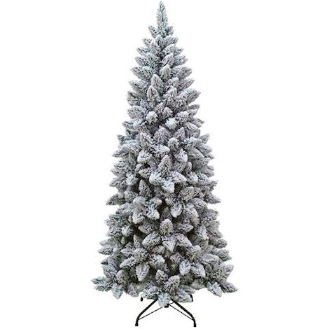 Albero di Natale Innevato Alaskaslim con 556 Rami 180 cm (1/3)