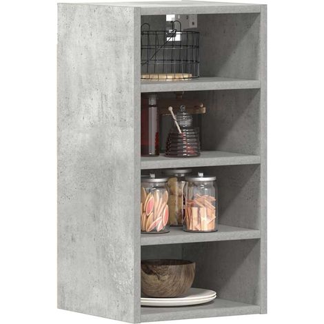 vidaXL Mobile Pensile “Riga” Grigio Cemento 30x29,5x60 cm