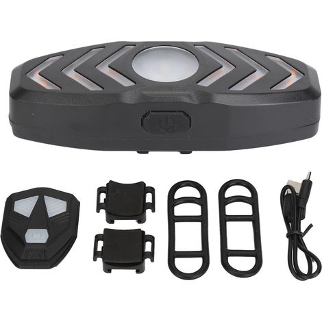 Feu arrière vélo, télécommande intelligente, clignotants USB rechargeable, étanche IPX4, modes lumineux multiples pour cyclisme nocturne (1/5)