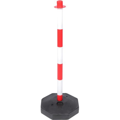Colonne D’Avertissement Mobile Anti-Collision en Plastique Rouge  Pile D’isolement pour Route et Extérieur, Haute Fiabilité, Usage avec Trafic Facility (1/5)