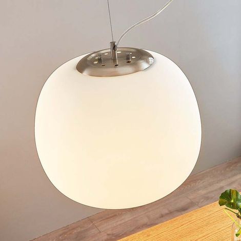 [GEBRAUCHT] B-Ware Lindby Glas-Pendelleuchte Ginevra Deckenlampe Hängeleuchte Deckenlampe Lampe E27 (1/2)