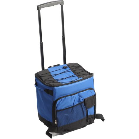 Decdeal Glacière à roulettes 35 L en tissu Oxford et aluminium, étanche et anti-fuite, sac isotherme portable (1/5)