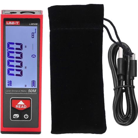LM50B 50m/164ft Laser-Entfernungsmesser, elektronisches Lineal, Hand-Mini-Entfernungsmesser
