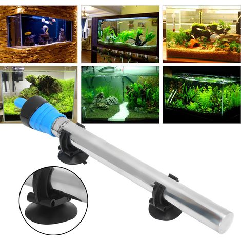 Résistance chauffante en acier inoxydable avec ventouse pour aquarium, température constante automatique, 220-240 V, 200 W (1/5)