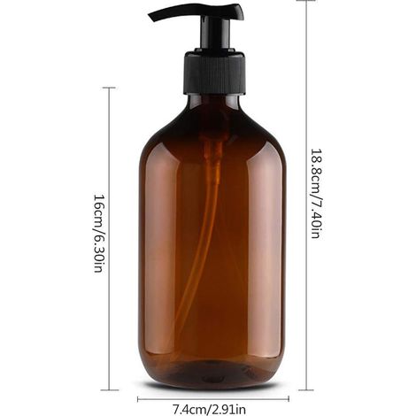Flacons distributeurs rechargeables avec pompe 4x, Bottles pour shampoing 2304, PET alimentaire, PP haute qualité, résistance thermique jusqu'à 70°C, idéal pour gels douche et savons liquides (1/4)