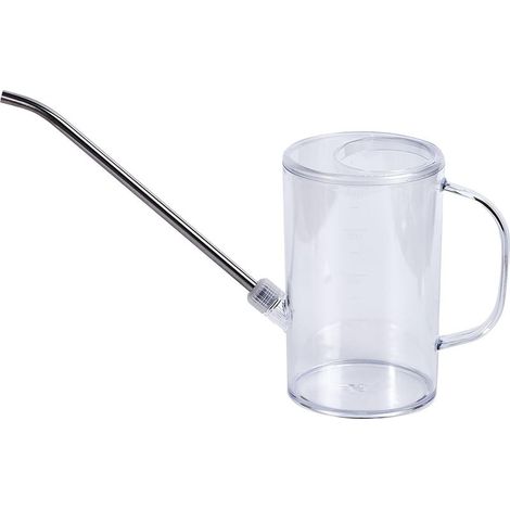 Petit arrosoir en plastique – pour le jardinage domestique – avec long bec – capacité 1/4 gallon (34 oz) – transparent