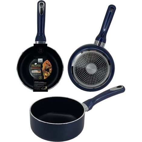 MA MAISON MR CHEF PREMIUM CASSERUOLA CM.16 ANTIADERENTE IN ALLUMINIO CUCINA TRADIZIONALE E INDUZIONE