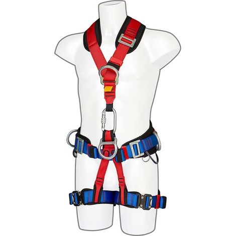 Imbracatura di sicurezza portwest comfort plus rosso 4 punti (1/6)