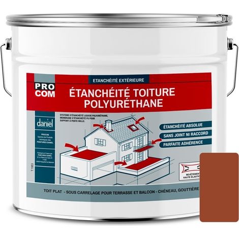Étanchéité toiture polyuréthane - Étanchéité toit terrasse, toit plat PROCOM 8d4931 15 Kg