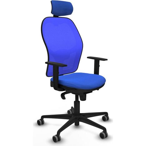 Piqueras et Crespo 1D036G2 Chaise de Bureau Bleu Ergonomique (1/3)