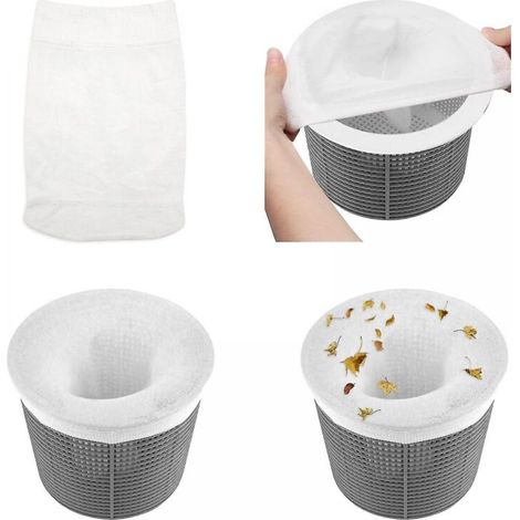 Chaussettes d'écumoire de piscine, filet de protection de filtre de piscine, paquet de 15 (1/3)