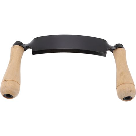 Couteau à dégrossir à manche en bois, dureté Rockwell C 30, acier tungstène durable, lame incurvée haute performance, 20 cm (8 pouces), idéal pour le travail du bois et le mobilier. (1/5)