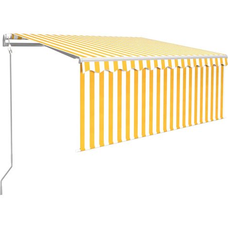 Maison Exclusive - Markise Automatisch mit Rollo LED Windsensor 3 (1/5)