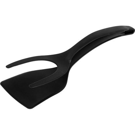 Spatule Résistante à Haute Température pour Omelette, Grillades et Pâtisserie - Ustensile de Cuisine Noir (1/5)