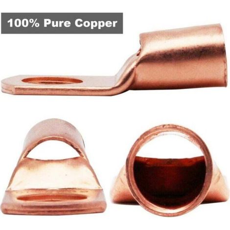 120 Pièces Cosse a Sertir 6/10/16/25mm², 8 Tailles M6 M8 Cosse Batterie a Sertir, Cosse Electrique Cosses Tubulaires SC Bornes Coss (1/3)
