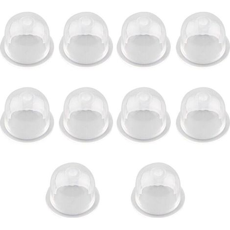 Bardusch-10 Pcs Pompe d'Amorçage Pompe Ampoule Carburateur Remplacer Huile Carburateur Tondeuse à La Tronçonneuse Pompe à Essence Carburateur Pompe Universelle en Plastique Poire Piston Accessoires (1/5)