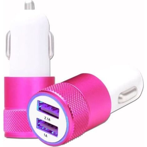 Adaptateur allume-cigare - OnePlus - Ace 2V - Double port USB - Charge rapide - Couleur rose - AquaForge (1/4)