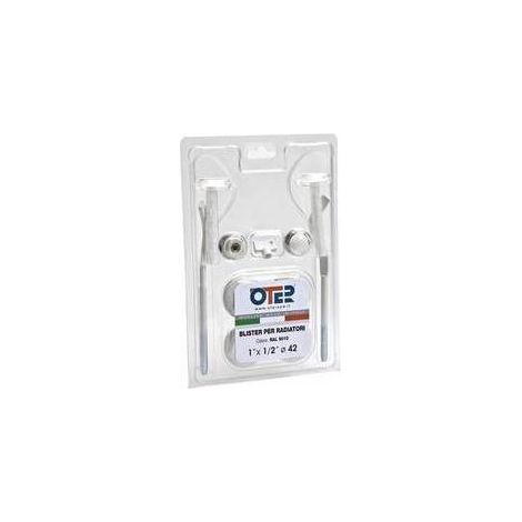 KIT BLISTER POUR RADIATEURS AVEC CONSOLES ÉCRASÉES Taille : 3/8"