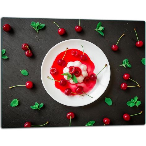 Planche à découper en verre 52x40 fruits (1/5)