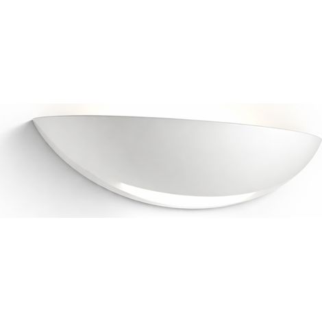 Applique da Parete in Gesso Verniciabile Mezzaluna Luce R7S