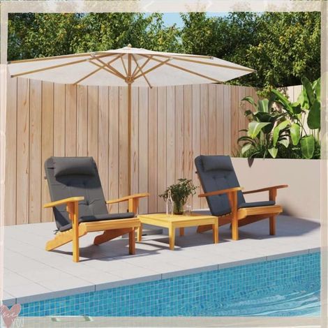 361830 Coussins de chaise adirondack lot de 2 anthracite tissu oxford (1/5)