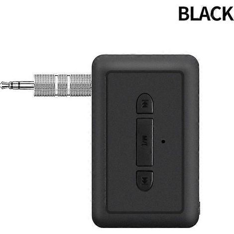Adaptateur récepteur/émetteur Bluetooth 5.3 sans fil 2 en 1, adaptateur jack audio 3,5 mm, compatible avec les systèmes audio de voiture, l'entrée AUX et les casques mains libres. (1/5)