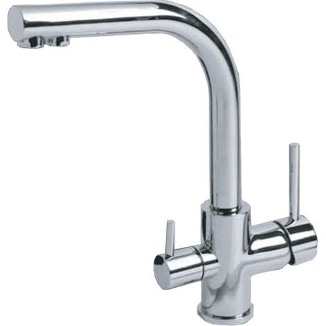 Rubinetto miscelatore per lavabo finitura cromo h.25x21 cm EFFEZ (1/2)