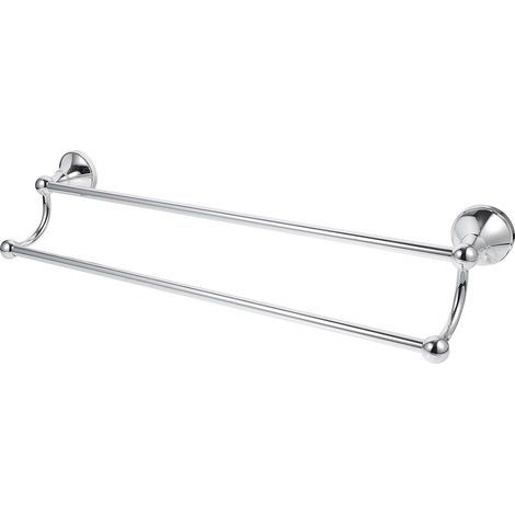 Porte-Serviettes en Laiton Argenté Multifonctionnel 1 Pièce Cuisine et Salle de Bain Contemporaine (1/5)