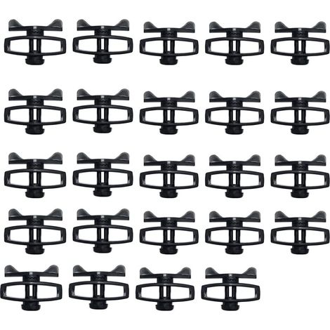 Tendeur de fil électronique en plastique pour bétail, clôture électrique portable, serre-ruban pour accessoires agricoles, 24 pièces (1/5)