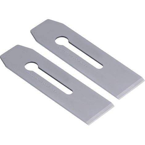 Lot de 2 lames de rabot en acier de 51 mm, accessoires de rechange pour le travail du bois et les travaux manuels. (1/5)