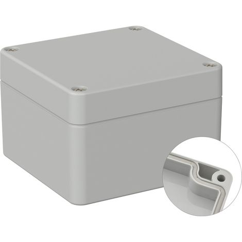 TRU COMPONENTS TC-9065600 Industrie-Gehäuse 82 x 80 x 55 ABS Lichtgrau (RAL 7035) 1 St. (1/2)