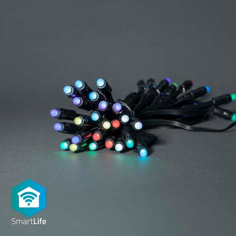 Nedis WIFILP01C48 Stringa Luminoso Esterno Nero 10,8 m (1/5)