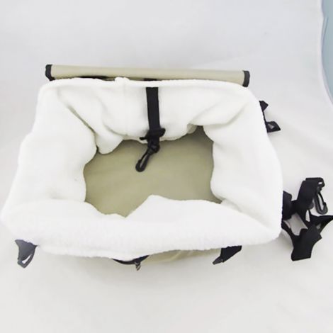 Cage de transport portable pour chien, siège rehausseur auto imperméable avec laisse de sécurité à clip et poche de rangement à fermeture éclair (1/5)