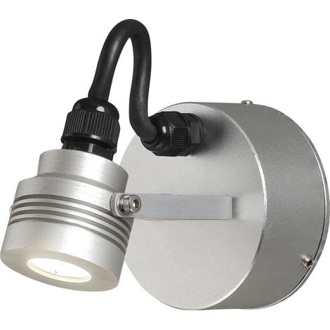 Konstsmide Monza Applique Murale Extérieure Moderne Orientable 1x 1W Projecteur LED Haute Puissance, IP54 (1/3)