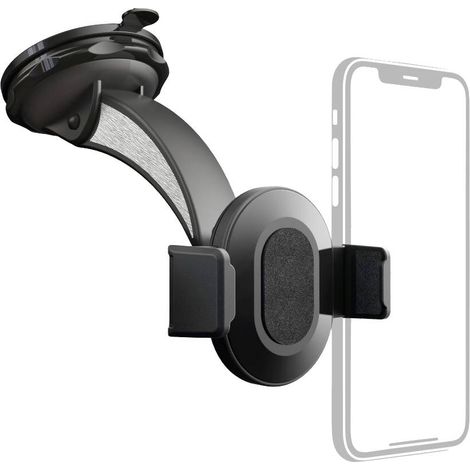 Hama Move ventouse Support de téléphone portable pour voiture pivotant à 360° 55 - 85 mm
