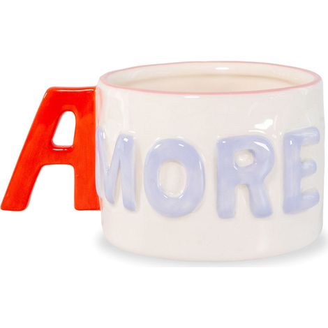 Tazza Colazione Amore 440 ml Rosso Viola WD LIFESTYLE