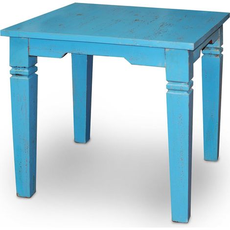 Signes Grimalt Meubles de table auxiliaires Tableau de meubles auxiliaire bleu 80x80x77cm 58806