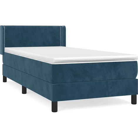 Maison Exclusive - Boxspringbett mit Matratze Dunkelblau 100x200