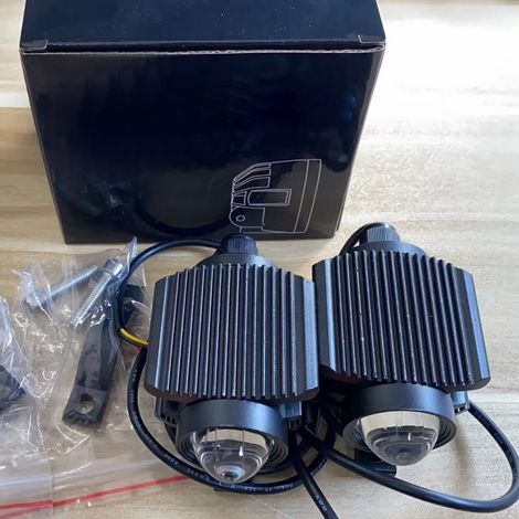 Projecteur LED Moto S1 60W IP65 Étanche Feu de Brouillard Universel Camion Moto Puissant Phare Auxiliaire 2 Pièces (1/5)