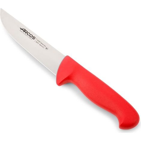 Coltello da macellaio Arcos Colore - Prof. 291522 in acciaio inox Nitrum e mango ergonomico rosso Polipropilene e 16 Lama cm, coperchio del display (1/5)