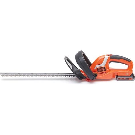 BLACK+DECKER GTC1845L20-QW Tagliasiepi a Batteria 18V 2Ah Doppia Lama 45cm 1300 spm Tecnologia E-Drive colore Nero (1/10)