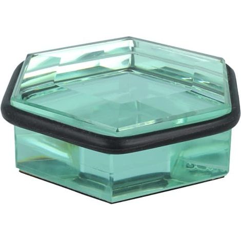 Türstopper Bodentürstopper Schwarzes Gummi Glastürstopper Glas ø 115mm (1/4)
