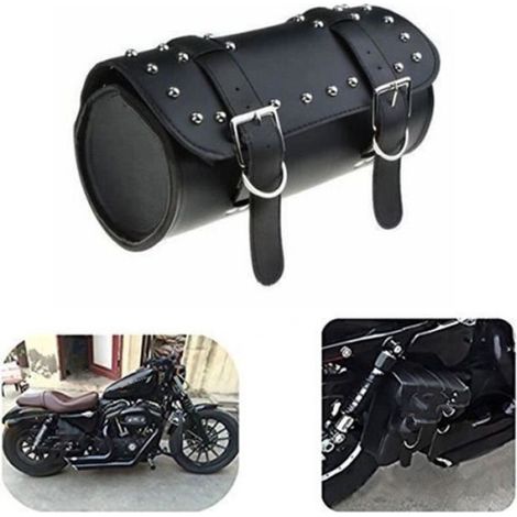 Sacoche Moto - Cuir - 31x13 cm - Universelle - 1 Pièce (1/4)