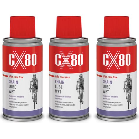 CX80 Fahrradkettenöl Nassspray 150 ml x 3 (1/2)