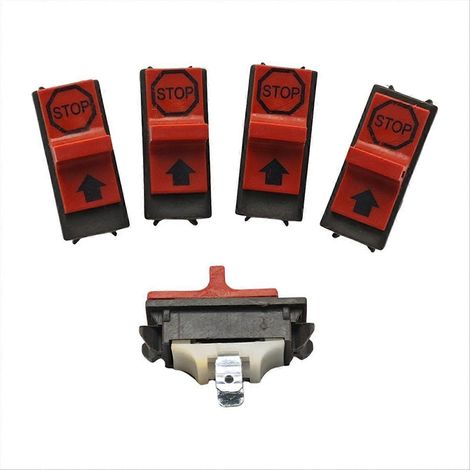 Lot de 5 interrupteurs marche/arrêt pour tronçonneuses Husqvarna 362, 365, 371, 372, 385XP, 336 et 339XP (pièces de rechange). (1/5)