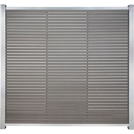 HÖRVIG-Serie BPC-Steckzaun 180 x 180 cm, SCHIEFERGRAU
